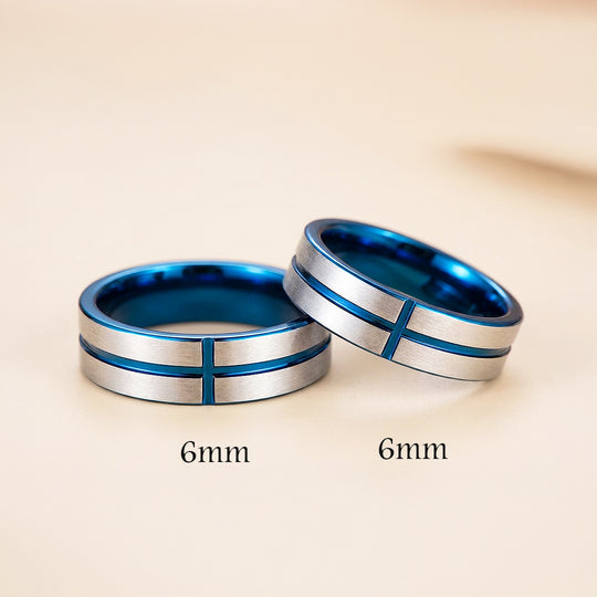 Niche | Tungsten Couple Rings | Silver Wedding Bands - Ring | Singapore Jewellery, Wedding Rings &amp; Gifts | Same Day Delivery | Tiara.com.sg
