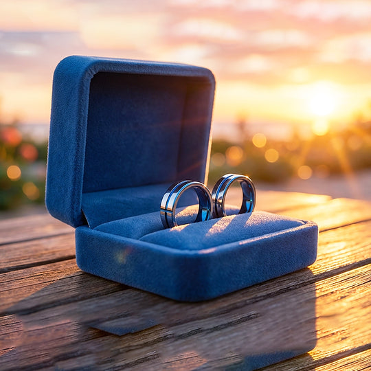 Niche | Tungsten Couple Rings | Silver Wedding Bands - Ring | Singapore Jewellery, Wedding Rings &amp; Gifts | Same Day Delivery | Tiara.com.sg