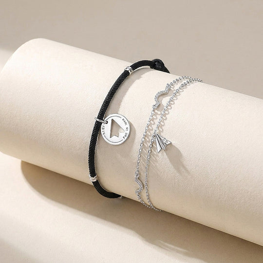 Paper Plane | Couple Bracelets