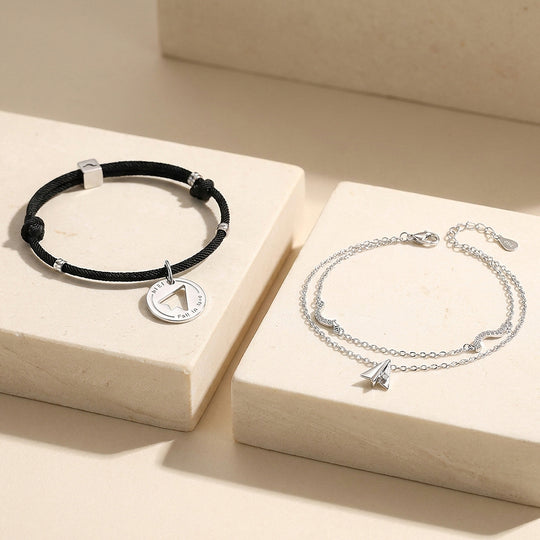 Paper Plane | Couple Bracelets