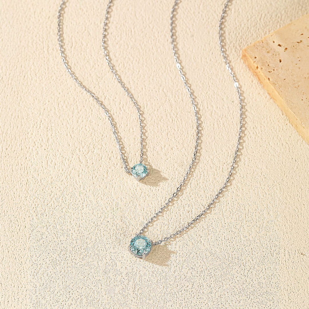 Solitaire Necklace | 925 Sterling Silver | Blue Rose-Cut | Prm2028 - Ring | Singapore Jewellery, Wedding Rings &amp; Gifts | Same Day Delivery | Tiara.com.sg