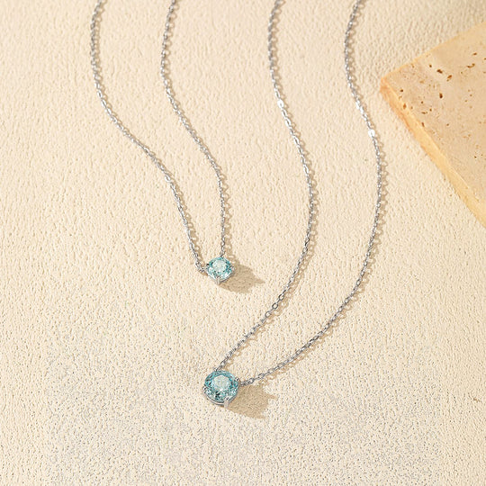 Solitaire Necklace | 925 Sterling Silver | Blue Rose-Cut | Prm2028 - Ring | Singapore Jewellery, Wedding Rings &amp; Gifts | Same Day Delivery | Tiara.com.sg