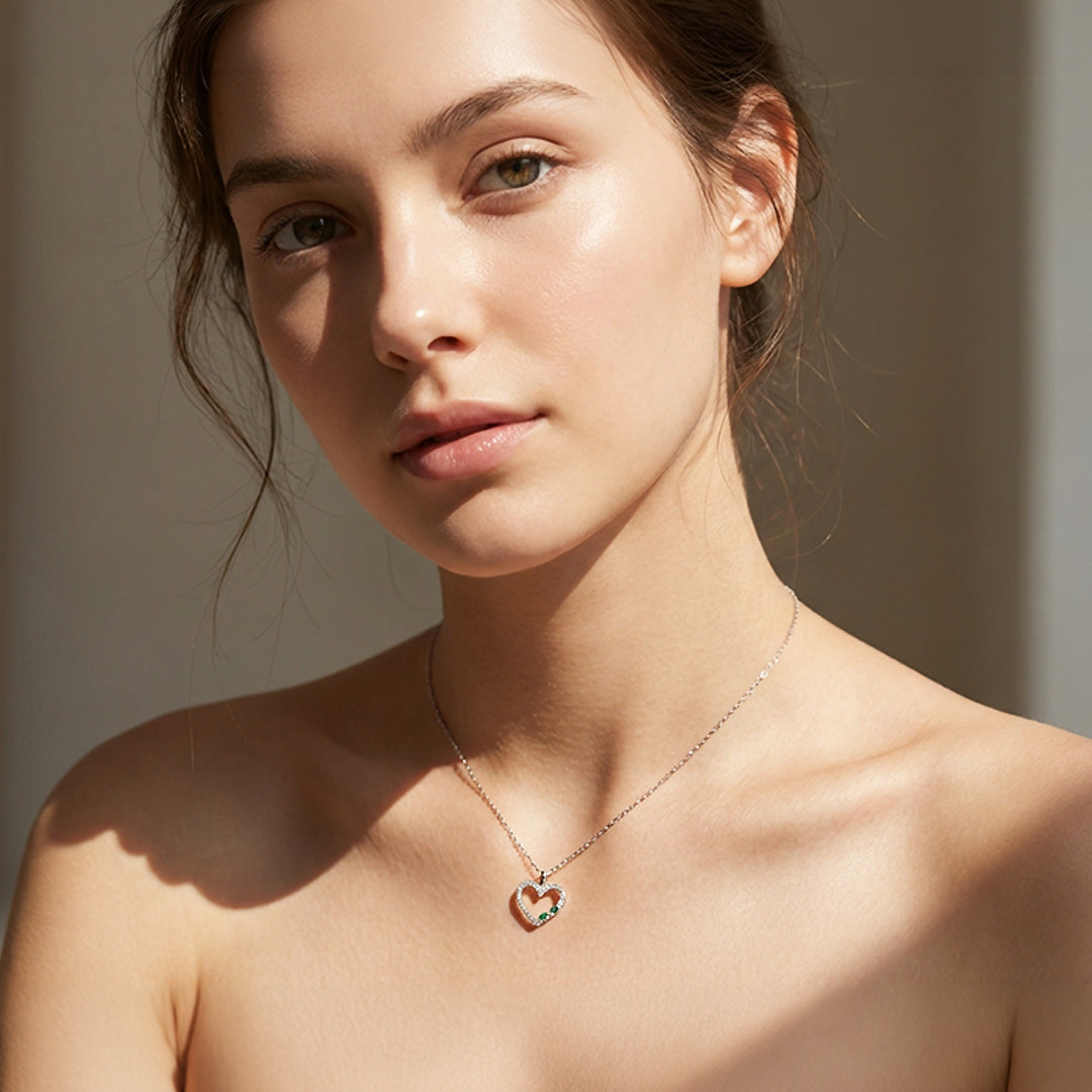 Infinity Heart Necklace | 925 Sterling Silver | Cubic Zirconia | Prm2033 - Ring | Singapore Jewellery, Wedding Rings &amp; Gifts | Same Day Delivery | Tiara.com.sg
