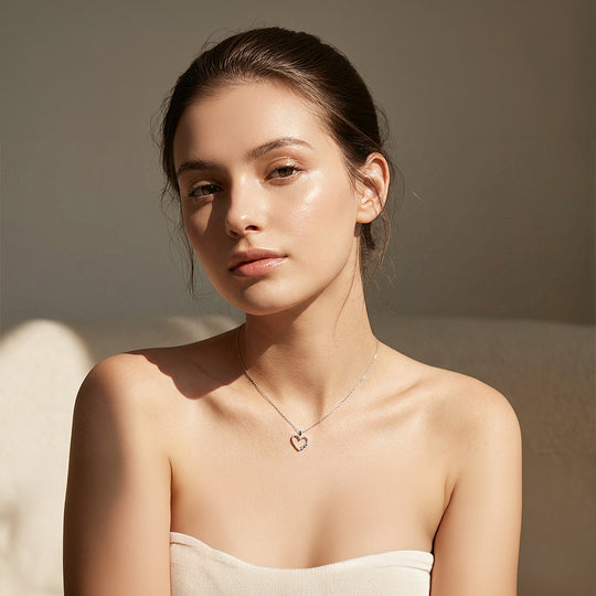 Infinity Heart Necklace | 925 Sterling Silver | Cubic Zirconia | Prm2033 - Ring | Singapore Jewellery, Wedding Rings &amp; Gifts | Same Day Delivery | Tiara.com.sg