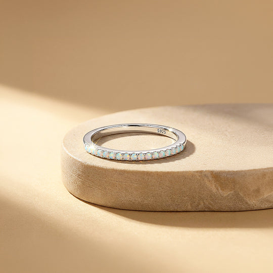 Opal Stackable Band Ring | 925 Sterling Silver | Prm5024