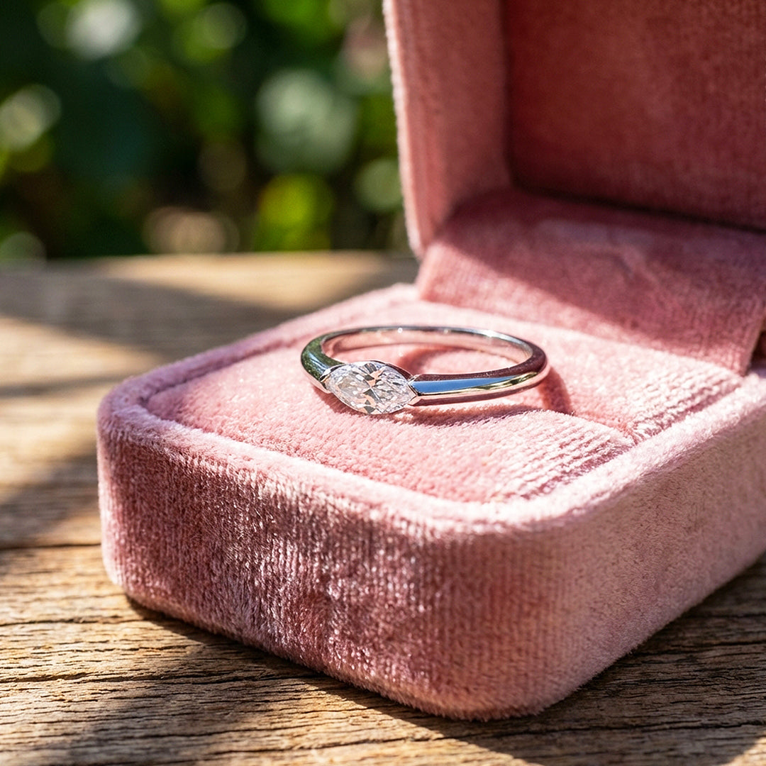 Marquise Solitaire Ring | 925 Sterling Silver | PRM7100