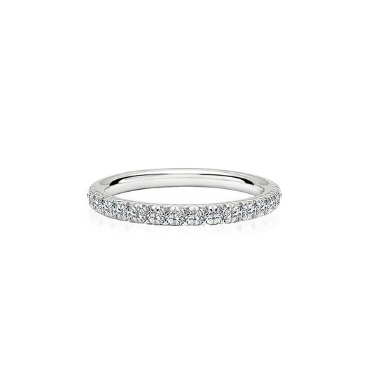 Round Slim Pavé Eternity Band | Moissanite | 925 Sterling Silver | Prm7148 - Ring | Singapore Jewellery, Wedding Rings &amp; Gifts | Same Day Delivery | Tiara.com.sg