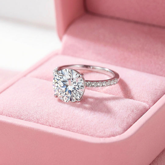 5 Carat Moissanite Engagement Ring | 925 Sterling Silver | PRM7193