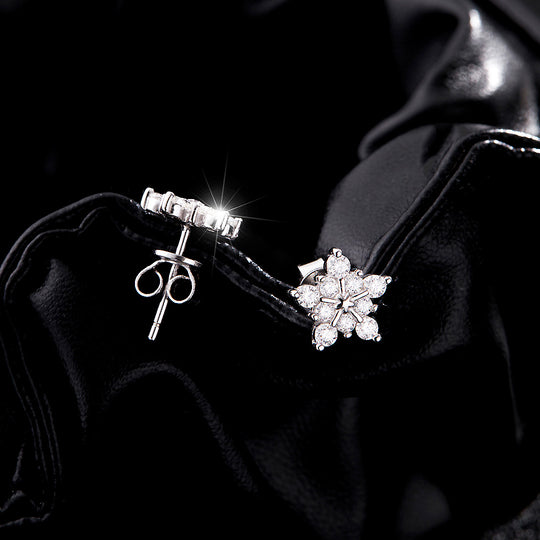 Celestial Starburst Stud Earrings | Moissanite | 925 Sterling Silver | Prm8107 - Earrings | Singapore Jewellery, Wedding Rings &amp; Gifts | Same Day Delivery | Tiara.com.sg