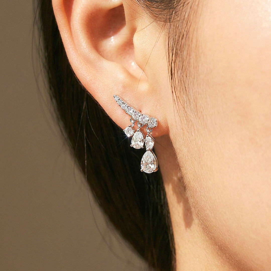 Chandelier Drop Earrings | 925 Sterling Silver | PRM8178