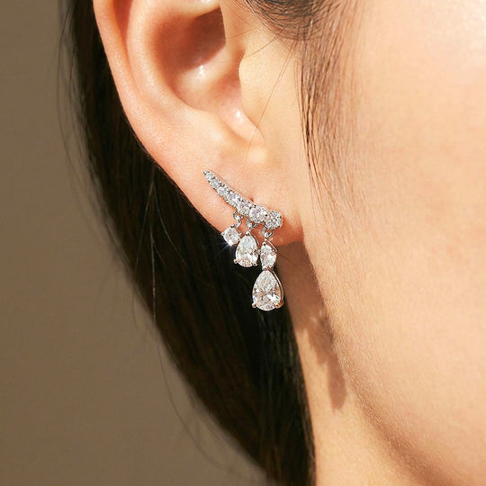 Chandelier Drop Earrings | 925 Sterling Silver | PRM8178