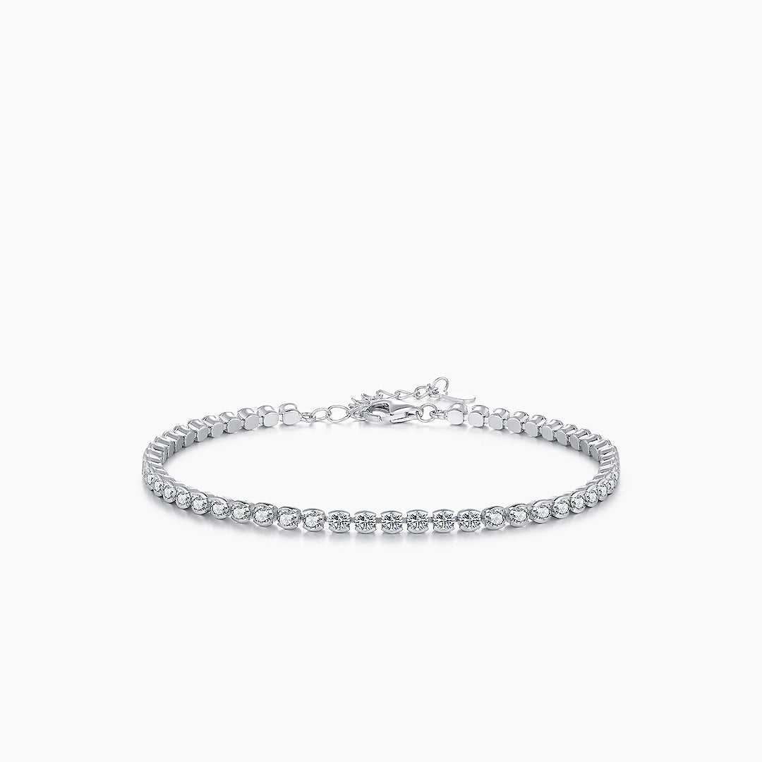 Classic Round Tennis Bracelet | Diamond Simulant | Prm9101 - Bracelets | Singapore Jewellery, Wedding Rings &amp; Gifts | Same Day Delivery | Tiara.com.sg