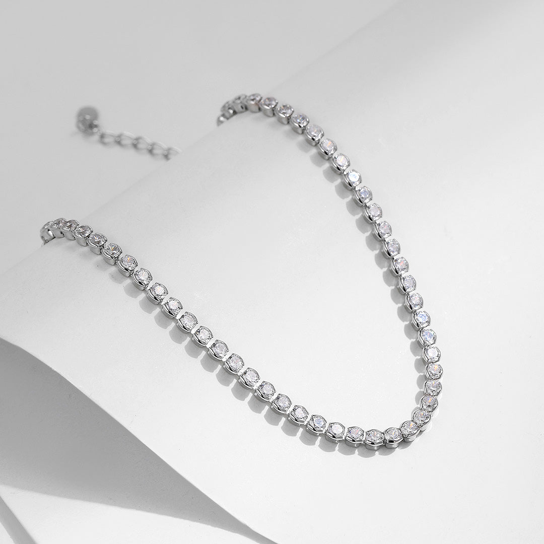 Classic Round Tennis Bracelet | Diamond Simulant | Prm9101 - Bracelets | Singapore Jewellery, Wedding Rings &amp; Gifts | Same Day Delivery | Tiara.com.sg