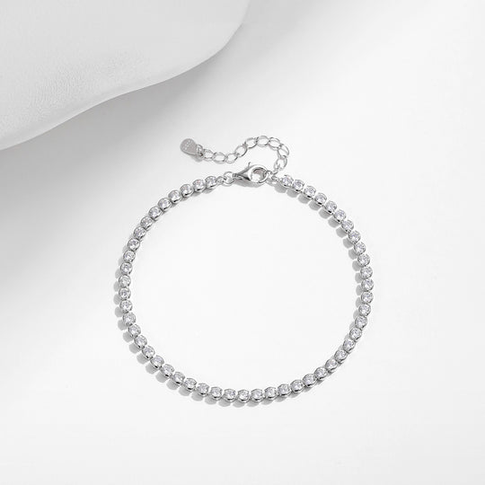 Classic Round Tennis Bracelet | Diamond Simulant | Prm9101 - Bracelets | Singapore Jewellery, Wedding Rings &amp; Gifts | Same Day Delivery | Tiara.com.sg