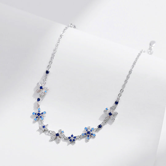 Floral Halo Link Bracelet | Diamond Simulant | Prm9107 - Bracelets | Singapore Jewellery, Wedding Rings &amp; Gifts | Same Day Delivery | Tiara.com.sg