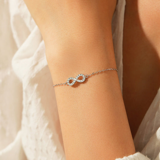 Infinity Pavé Bracelet | Moissanite | Prm9109 - Bracelets | Singapore Jewellery, Wedding Rings &amp; Gifts | Same Day Delivery | Tiara.com.sg