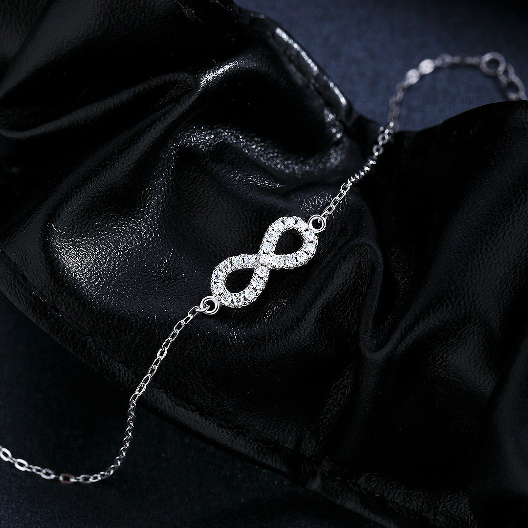 Infinity Pavé Bracelet | Moissanite | Prm9109 - Bracelets | Singapore Jewellery, Wedding Rings &amp; Gifts | Same Day Delivery | Tiara.com.sg