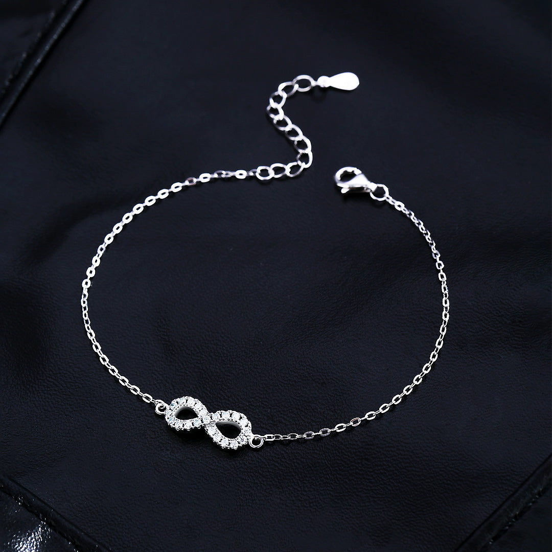 Infinity Pavé Bracelet | Moissanite | Prm9109 - Bracelets | Singapore Jewellery, Wedding Rings &amp; Gifts | Same Day Delivery | Tiara.com.sg