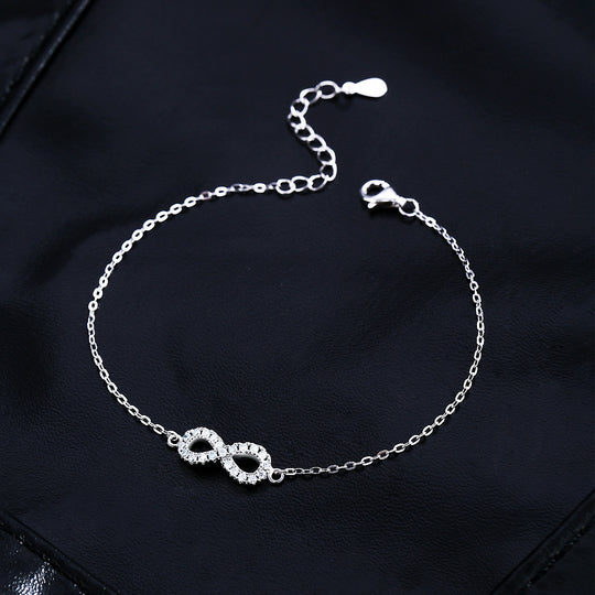 Infinity Pavé Bracelet | Moissanite | Prm9109 - Bracelets | Singapore Jewellery, Wedding Rings &amp; Gifts | Same Day Delivery | Tiara.com.sg