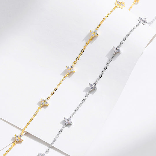 Star Cluster Link Bracelet | Diamond Simulant | Prm9110 - Bracelets | Singapore Jewellery, Wedding Rings &amp; Gifts | Same Day Delivery | Tiara.com.sg