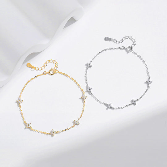 Star Cluster Link Bracelet | Diamond Simulant | Prm9110 - Bracelets | Singapore Jewellery, Wedding Rings &amp; Gifts | Same Day Delivery | Tiara.com.sg
