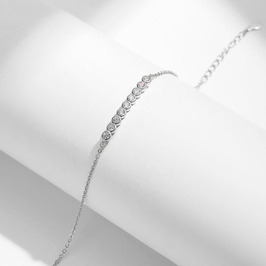 Moissanite Horizontal Bar Bracelet | Prm9115 - Bracelets | Singapore Jewellery, Wedding Rings &amp; Gifts | Same Day Delivery | Tiara.com.sg