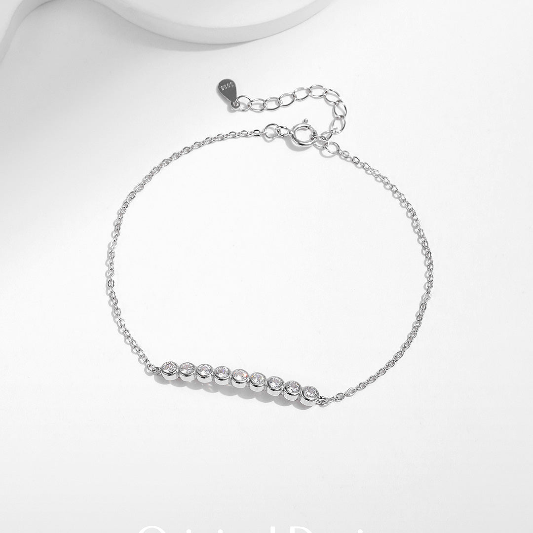 Moissanite Horizontal Bar Bracelet | Prm9115 - Bracelets | Singapore Jewellery, Wedding Rings &amp; Gifts | Same Day Delivery | Tiara.com.sg