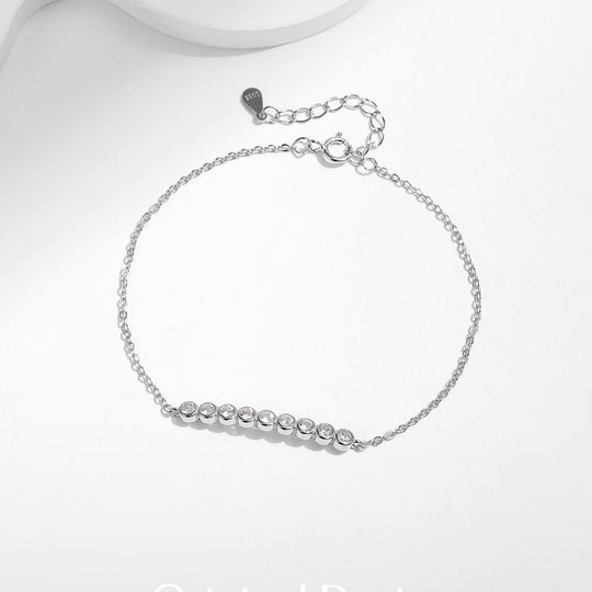 Moissanite Horizontal Bar Bracelet | Prm9115 - Bracelets | Singapore Jewellery, Wedding Rings &amp; Gifts | Same Day Delivery | Tiara.com.sg