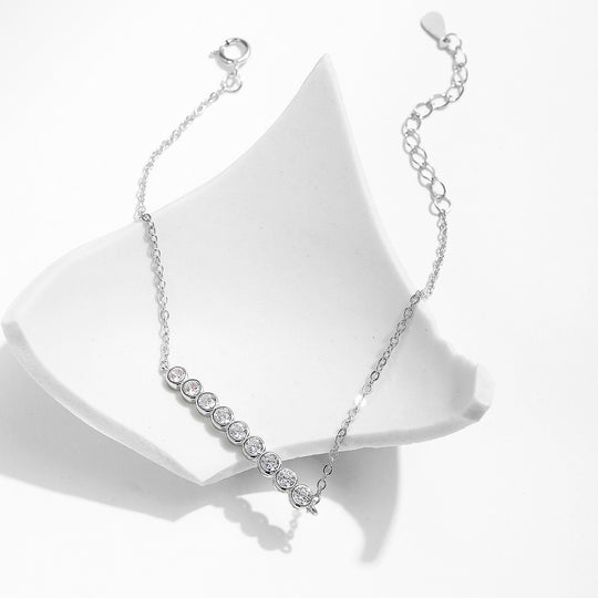 Moissanite Horizontal Bar Bracelet | Prm9115 - Bracelets | Singapore Jewellery, Wedding Rings &amp; Gifts | Same Day Delivery | Tiara.com.sg