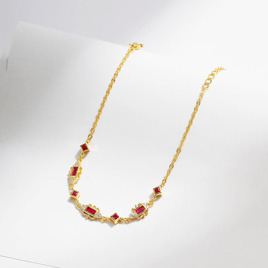 Vintage Baguette Halo Bracelet | Diamond Simulant | Prm9127 - Bracelets | Singapore Jewellery, Wedding Rings &amp; Gifts | Same Day Delivery | Tiara.com.sg