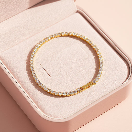 Classic Tennis Bracelet | Diamond Simulant | Prm9144 - Bracelets | Singapore Jewellery, Wedding Rings &amp; Gifts | Same Day Delivery | Tiara.com.sg
