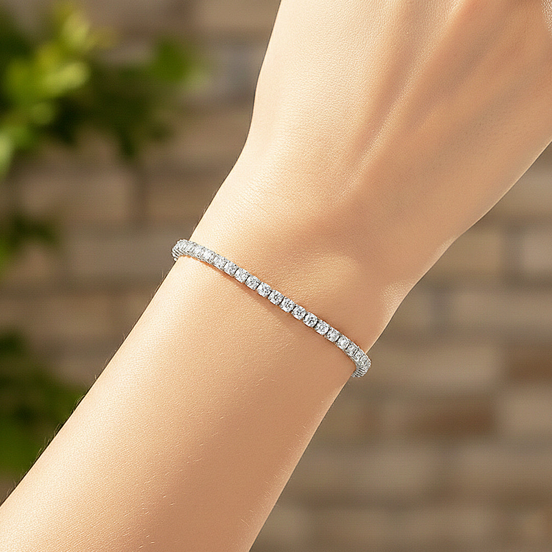 Classic Tennis Bracelet | Diamond Simulant | Prm9144 - Bracelets | Singapore Jewellery, Wedding Rings &amp; Gifts | Same Day Delivery | Tiara.com.sg