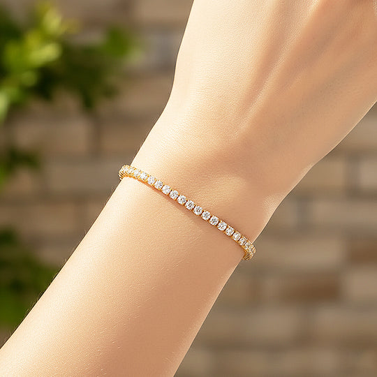 Classic Tennis Bracelet | Diamond Simulant | Prm9144 - Bracelets | Singapore Jewellery, Wedding Rings &amp; Gifts | Same Day Delivery | Tiara.com.sg