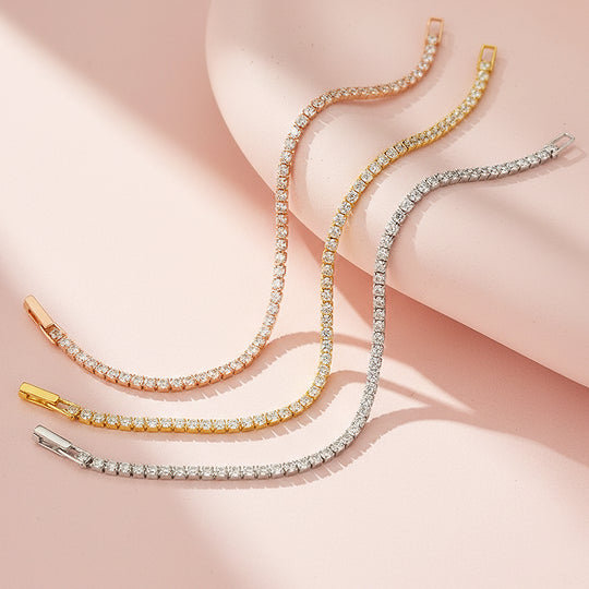 Classic Tennis Bracelet | Diamond Simulant | Prm9144 - Bracelets | Singapore Jewellery, Wedding Rings &amp; Gifts | Same Day Delivery | Tiara.com.sg