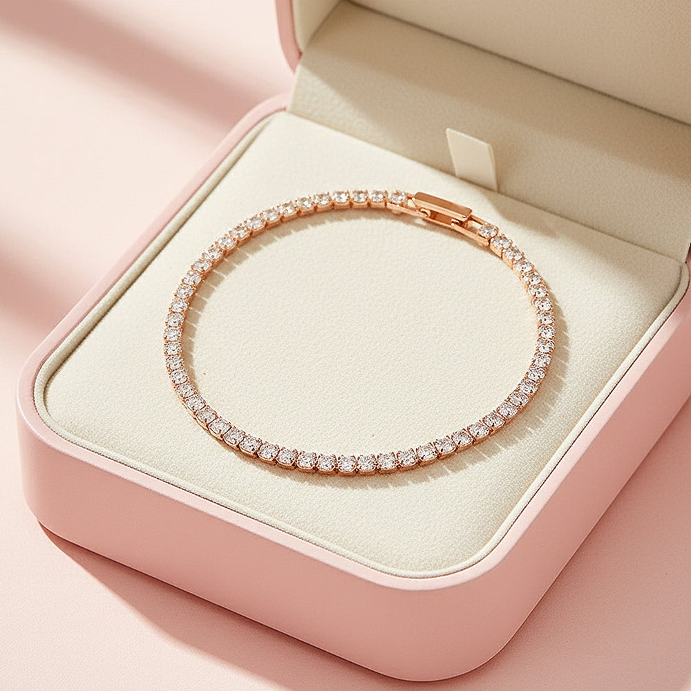 Classic Tennis Bracelet | Diamond Simulant | Prm9144 - Bracelets | Singapore Jewellery, Wedding Rings & Gifts | Same Day Delivery | Tiara.com.sg