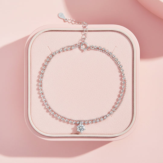 Solitaire Double-Layer Bracelet | Moissanite | Prm9151 - Bracelets | Singapore Jewellery, Wedding Rings &amp; Gifts | Same Day Delivery | Tiara.com.sg