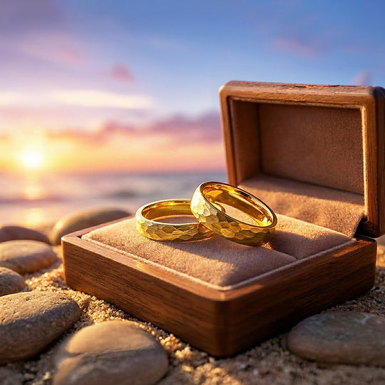 Pure Devotion | Tungsten Couple Rings | Gold Wedding Bands - Ring | Singapore Jewellery, Wedding Rings &amp; Gifts | Same Day Delivery | Tiara.com.sg