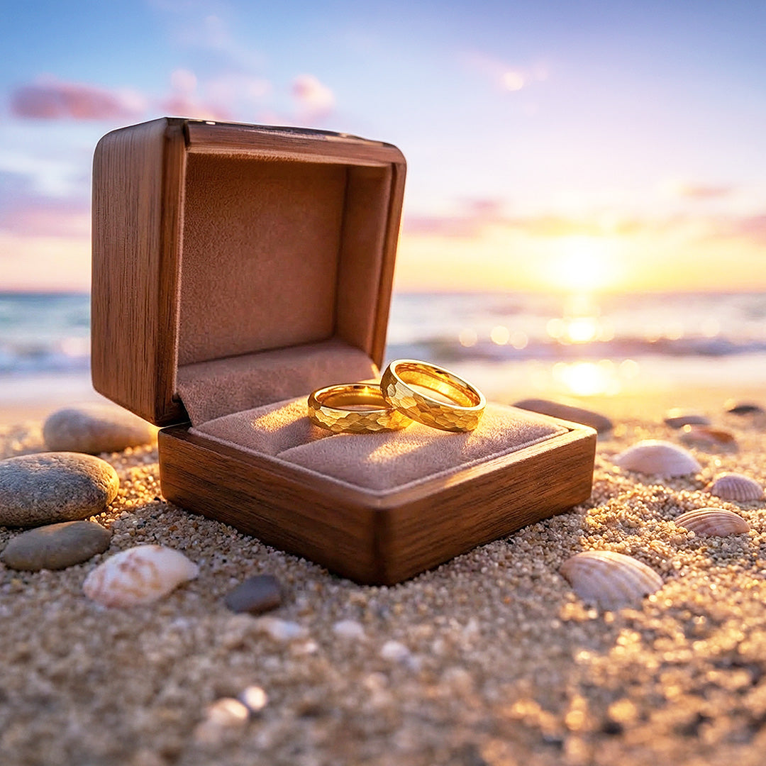 Pure Devotion | Tungsten Couple Rings | Gold Wedding Bands - Ring | Singapore Jewellery, Wedding Rings &amp; Gifts | Same Day Delivery | Tiara.com.sg