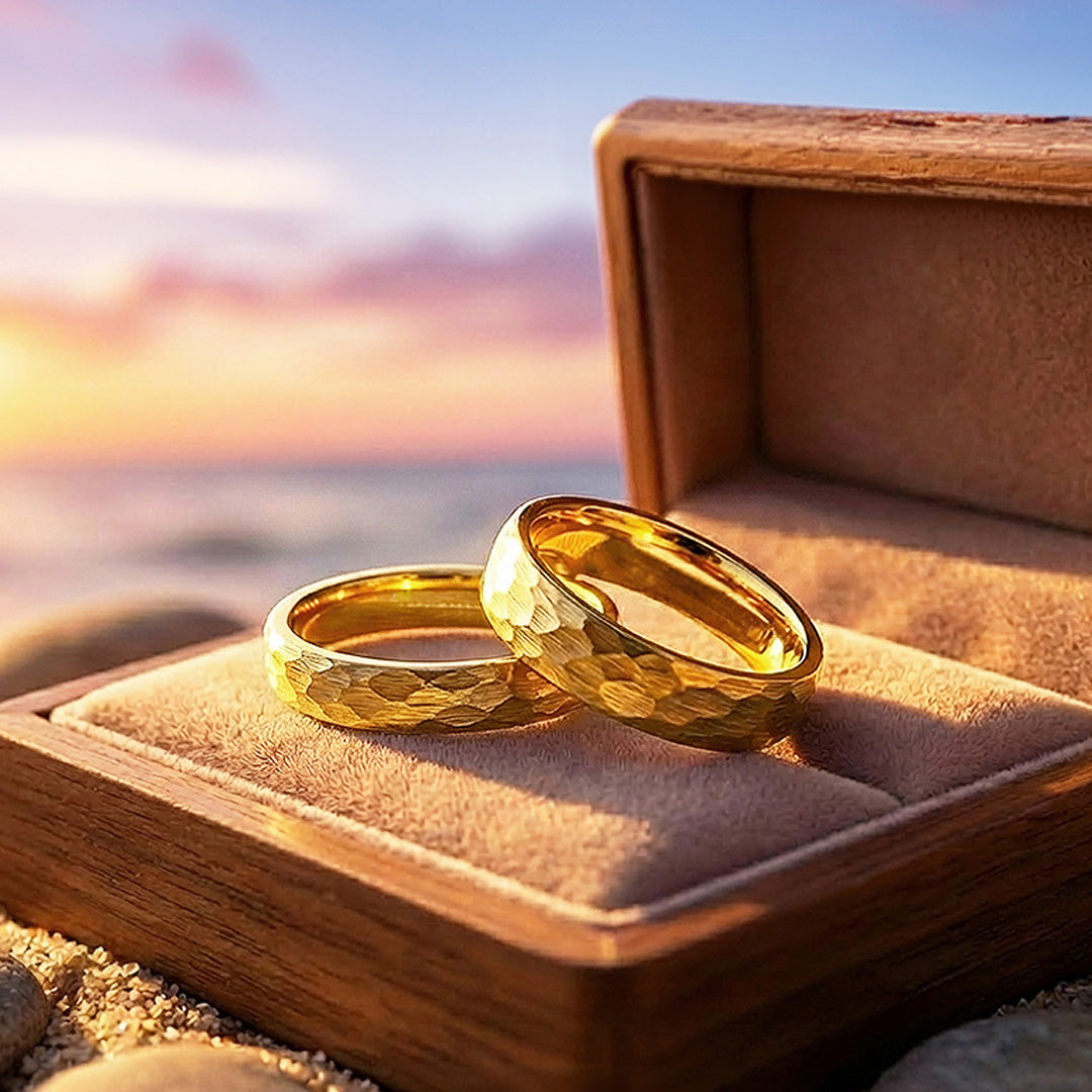 Pure Devotion | Tungsten Couple Rings | Gold Wedding Bands - Ring | Singapore Jewellery, Wedding Rings & Gifts | Same Day Delivery | Tiara.com.sg