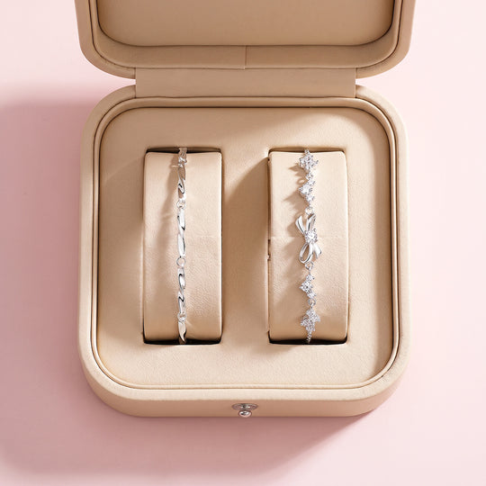 Silver &amp; Shine Couple Bracelets