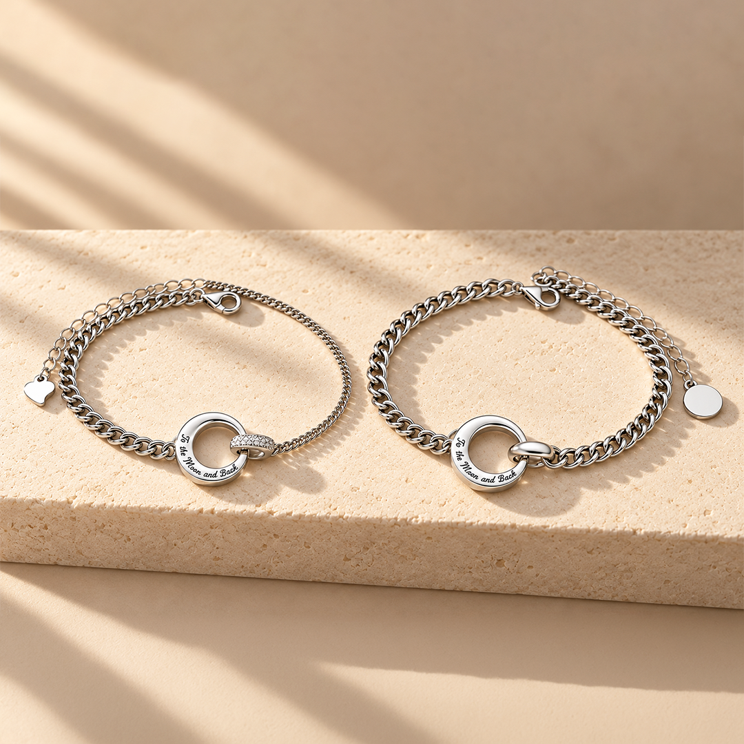 To the Moon and Back | Couple Bracelets