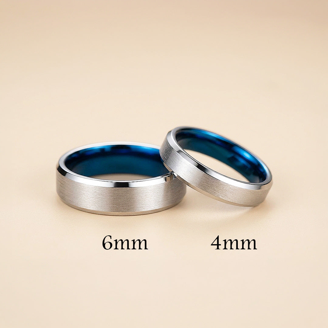 Vault | Tungsten Couple Rings | Silver Wedding Bands - Ring | Singapore Jewellery, Wedding Rings &amp; Gifts | Same Day Delivery | Tiara.com.sg