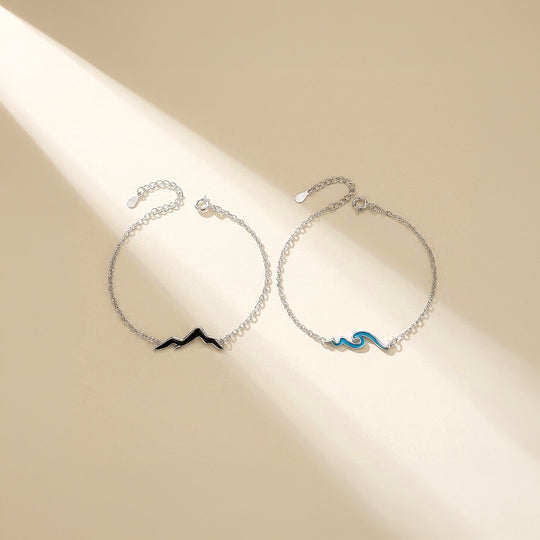 Waves and Peaks | Couple Bracelets