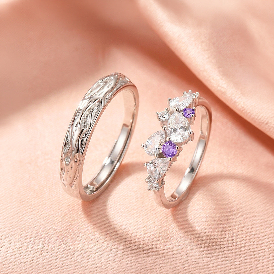 Wisteria | Couple Rings