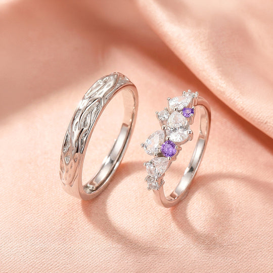 Wisteria | Couple Rings