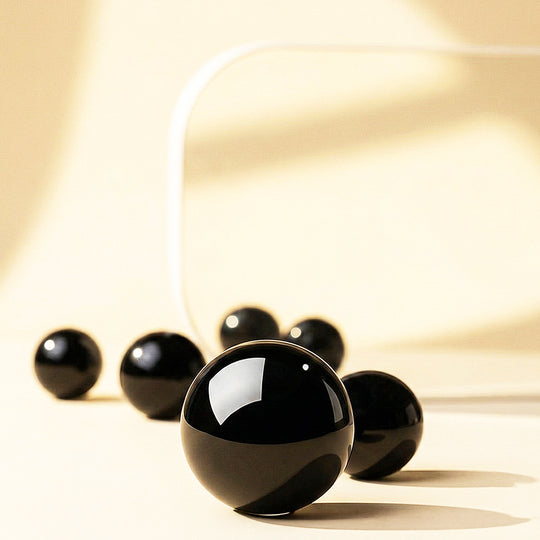 Obsidian &amp; Aquamarine Healing Natural Crystal Bracelet | C260 - Crystal Bracelet | Singapore Jewellery, Wedding Rings &amp; Gifts | Same Day Delivery | Tiara.com.sg