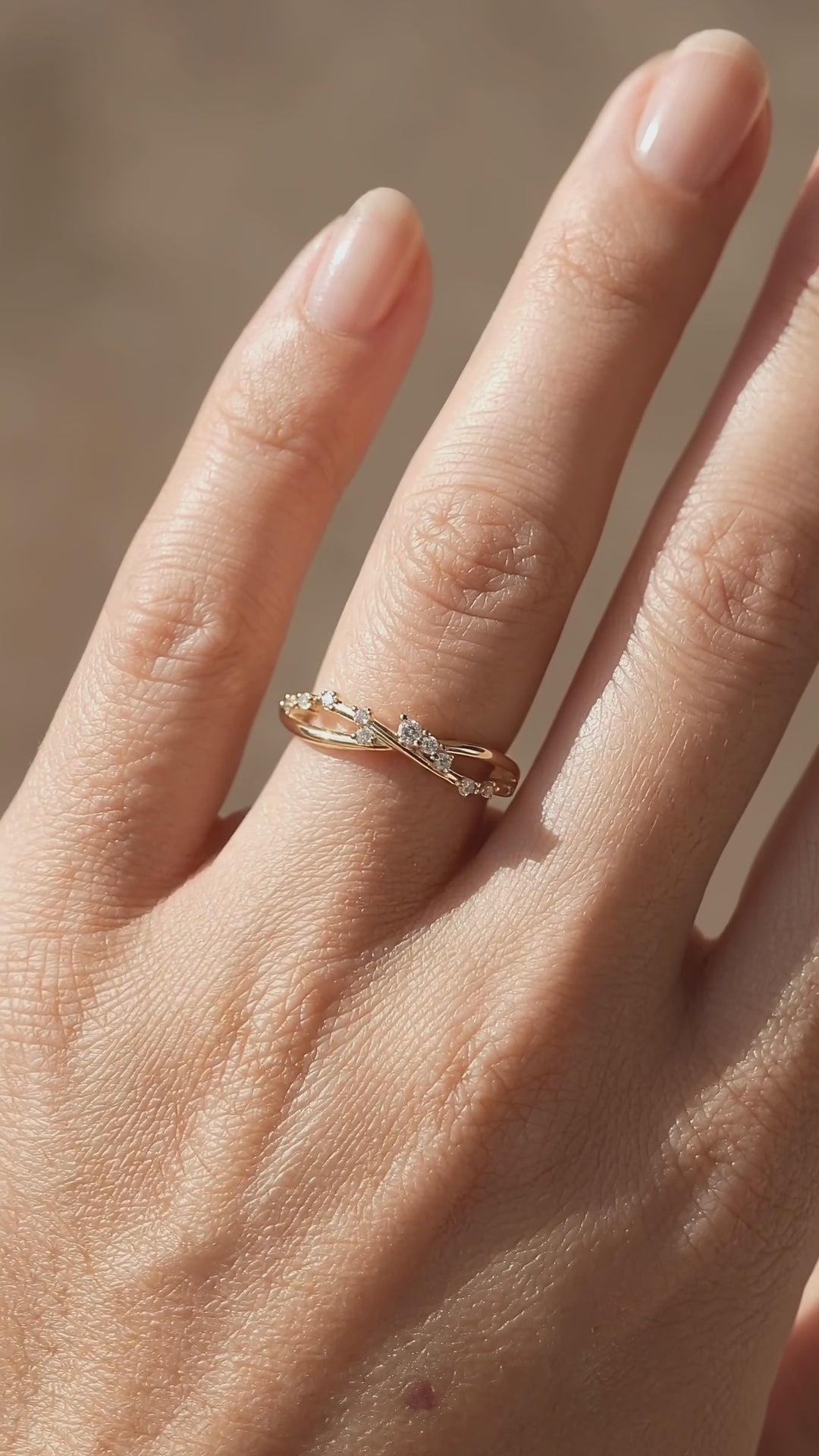 Twisted Moissanite Infinity Band Ring | 925 Sterling Silver | PRM5046
