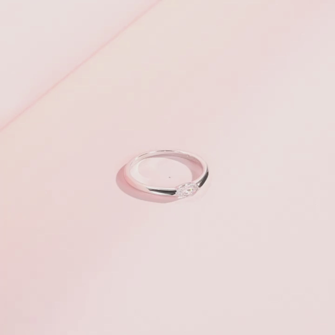 Marquise Solitaire Ring | 925 Sterling Silver | PRM7100