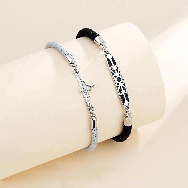 Princess & Knight Couple Bracelets - Same Day Couple | Singapore Jewellery, Wedding Rings & Gifts | Same Day Delivery | Tiara.com.sg