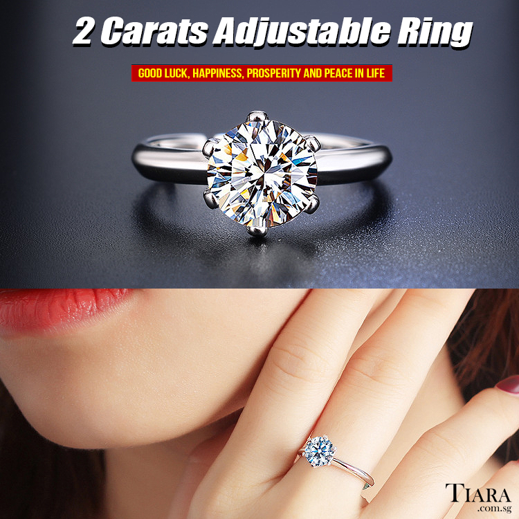 Tiara Adjustable Ring - | Singapore Jewellery, Wedding Rings &amp; Gifts | Same Day Delivery | Tiara.com.sg